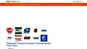 What Trackapkg.com website looks like in 2024 