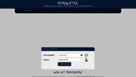 What Tempr.email website looks like in 2024 