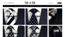 What Tie-a-tie.net website looks like in 2024 