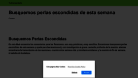 What Tucomentario.com website looks like in 2024 