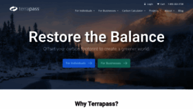What Terrapass.com website looks like in 2024 
