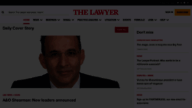 What Thelawyer.com website looks like in 2024 