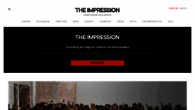 What Theimpression.com website looks like in 2024 