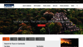 What Tourismcambodia.com website looks like in 2024 