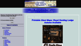 What Theminiaturespage.com website looks like in 2024 