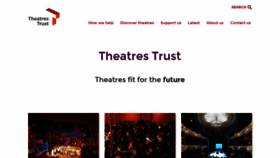 What Theatrestrust.org.uk website looks like in 2024 