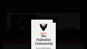 What Thefederalist.com website looks like in 2024 