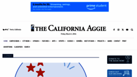 What Theaggie.org website looks like in 2024 