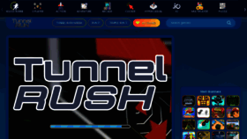 What Tunnel-rush.io website looks like in 2024 