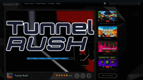 What Tunnelrushgame.io website looks like in 2024 