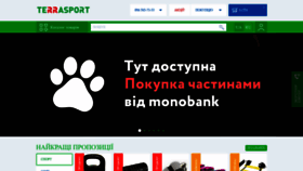 What Terrasport.ua website looks like in 2024 