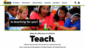 What Teachcalifornia.org website looks like in 2024 