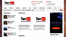 What Terrnews.com website looks like in 2024 