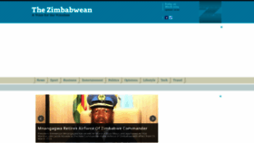 What Thezimbabwean.co website looks like in 2024 
