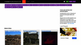 What Textadventures.co.uk website looked like in 2024 (2 years ago)