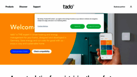 What Tado.com website looks like in 2024 