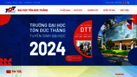 What Tdtu.edu.vn website looks like in 2024 