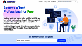 What Techgeekbuzz.com website looks like in 2024 