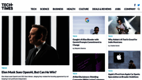 What Techtimes.com website looks like in 2024 