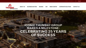 What Thumbay.com website looks like in 2024 