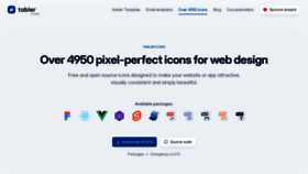 What Tabler-icons.io website looks like in 2024 