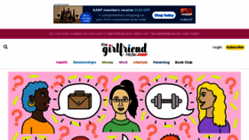 What Thegirlfriend.com website looks like in 2024 