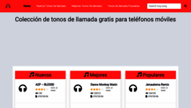 What Tonosdellamadacanciones.com website looks like in 2024 