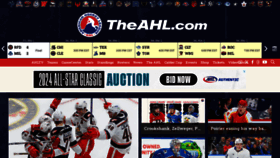 What Theahl.com website looks like in 2024 