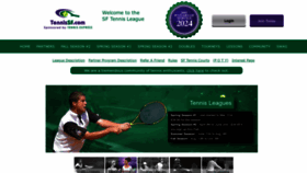 What Tennissf.com website looks like in 2024 