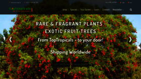 What Toptropicals.com website looks like in 2024 