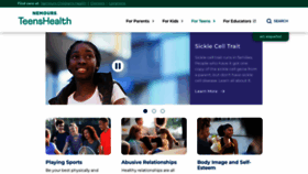 What Teenshealth.org website looked like in 2024 (2 years ago)