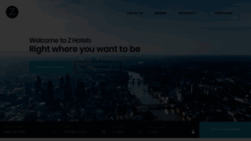 What Thezhotels.com website looks like in 2024 