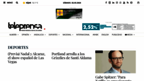What Teleprensa.com website looks like in 2024 