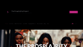 What Theprosparityproject.org website looks like in 2024 