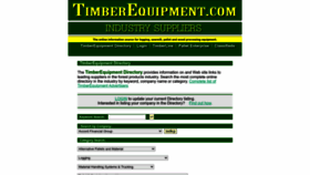 What Timberequipment.com website looks like in 2024 
