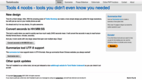 What Tools4noobs.com website looks like in 2024 