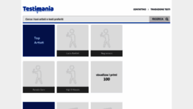 What Testimania.com website looks like in 2024 