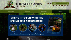 What Thewoodlandstownship-tx.gov website looks like in 2024 