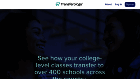 What Transferology.com website looks like in 2024 