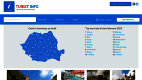 What Turistinfo.ro website looked like in 2024 (1 year ago)