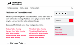 What Tattooseo.com website looks like in 2024 