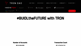 What Trondao.org website looks like in 2024 