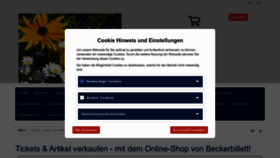 What Ticketfritz.de website looks like in 2024 