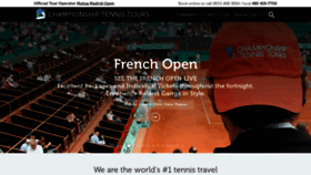 What Tennistours.com website looks like in 2024 