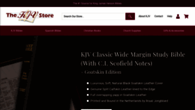 What Thekjvstore.com website looks like in 2024 