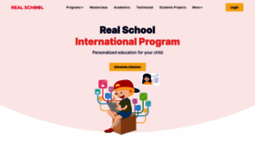What Therealschool.in website looks like in 2024 