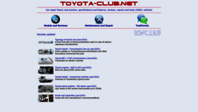 What Toyota-club.net website looks like in 2024 