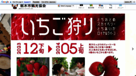 What Tochigi-kankou.or.jp website looks like in 2024 