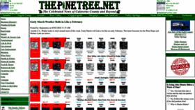 What Thepinetree.net website looks like in 2024 
