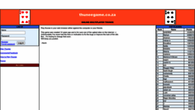 What Thuneegame.co.za website looks like in 2024 